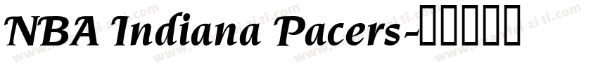 NBA Indiana Pacers字体转换